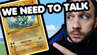 WE NEED TO TALK ABOUT THIS! Machamp 1st Edition Base Set Pokemon Card