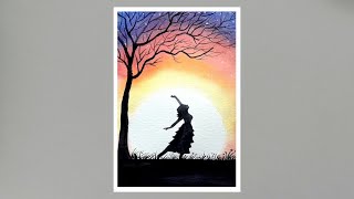 How to Create Stunning Silhouette Art with Watercolors | Step-by-Step Guide