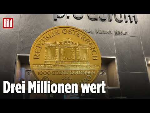 Berlin: Riesen-Goldmünze „Big Phil“ ausgestellt