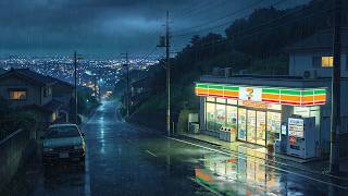 80's Nostalgic Rainy Town 🌧️ Chill Music Lofi Rain Hip Hop Beats for Peaceful Sleep