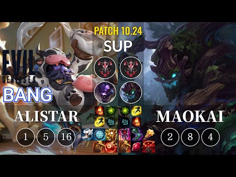 EG Bang Alistar vs Maokai Sup - KR Patch 10.24