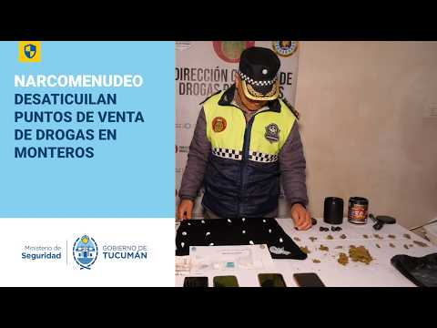 Narcomenudeo desarticulan puntos de venta de drogas en Monteros