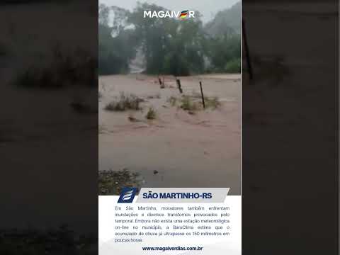 Chuva intensa provoca alagamentos e transtornos em cidades do Noroeste do RS
