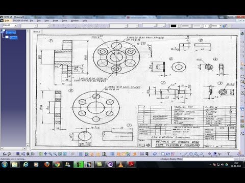 Catia V5 Drafting|Adding Annotation|Generating all dimensions|Beginner's Tutorials