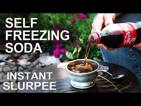 Self Freezing Coca-Cola (The trick that works on any soda!) Video