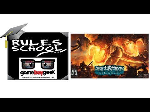 Learn How To Setup & Play Ascension: Alliances (Rules School) with the Game Boy Geek