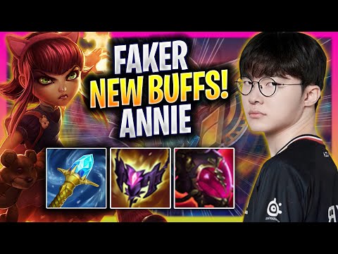FAKER IS READY FOR ANNIE NEW BUFFS! - T1 Faker Plays Annie MID vs Jayce! | Season 2025