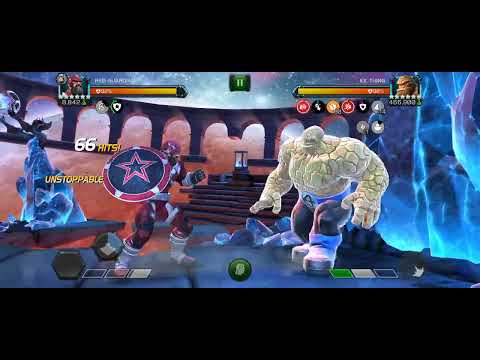 6* red Guardian vs abyss thing ex marvel contest of champions red Guardian buff good mcoc gameplay