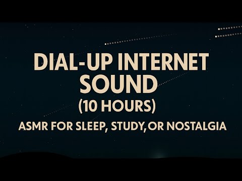Dial-Up Internet Sound (10 Hours) – Vintage Modem ASMR for Sleep, Study, or Nostalgia