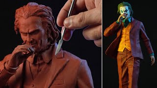 Sculpting JOKER 2019  Joaquin Phoenix - Timelapse