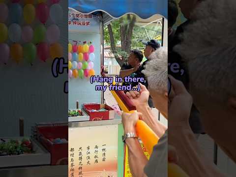 Grandpa Is Back At The Balloon Shooting Game 🎈