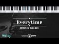 Everytime - Britney Spears (KARAOKE PIANO - MALE KEY)