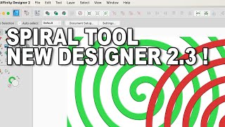 Affinity Designer 2.3 NEW Spiral Tool Basic Guide | #affinitydesigner