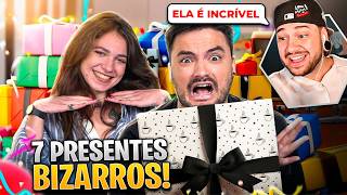 7 PRESENTES BIZARRO PARA ELA! - React Felipe Neto