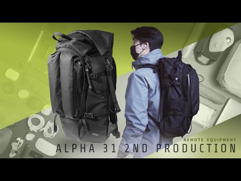 REMOTE EQUIPMENT ALPHA 31 2ND / Innovative and Highly Functional Urban Backpack - BPG_179