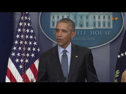 Barack Obama håller en sista presskonferens