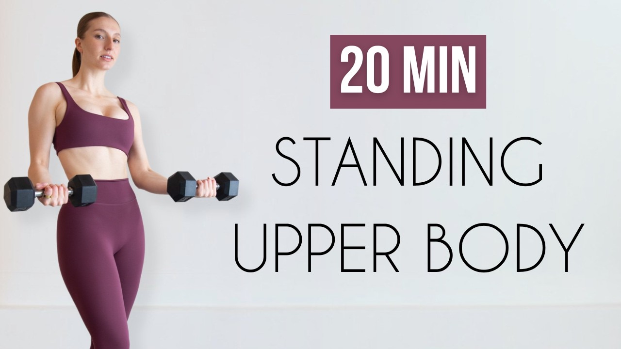 20 MIN STANDING TONED UPPER BODY WORKOUT - Dumbbells, At Home