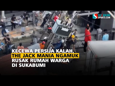 Kecewa Persija Kalah, The Jak Mania Ngamuk Rusak Rumah Warga di Sukabumi