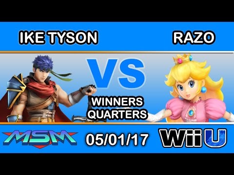 MSM 95 - Ike Tyson (Ike) Vs. tHB | Razo (Peach) Winners Quarters - Smash Wii U