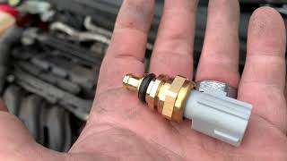 ford fiesta mk5 coolant temp sensor change