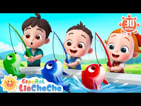 12345, Un Pez Vivo Yo Atrapé | LiaChaCha en Español - Canciones Infantiles