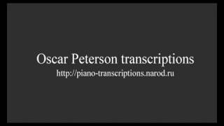 Oscar Peterson Transcription -  On The Sunny Side Of The Street
