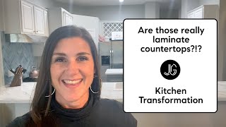 Are Those Really Laminate Countertops! Jen Gowens | Realtor | Kitchen Renovation Spotlight.
