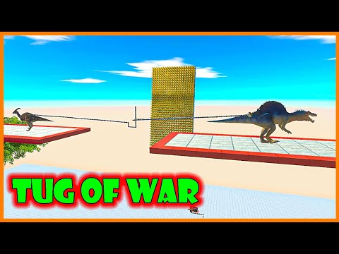 TUG of WAR / BATTLE OF CARNIVORES VS HERBIVORS / Animal Revolt Battle Simulator v1.0