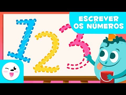 Números para crianças - Aprenda a escrever os números