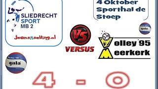 preview picture of video 'Sliedrecht Sport MB2 -  Volley Meerkerk  ~ 5 Okt 2014~'