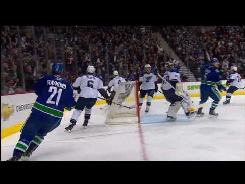 Mason Raymond Scores His 2nd vs Blues Jan. 27/10