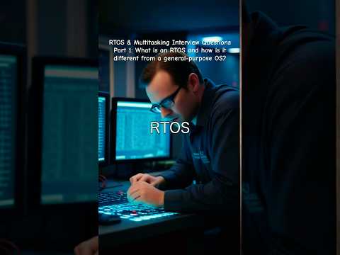 RTOS Interview Questions Part 1: What is an RTOS and how is it different from a general-purpose OS?