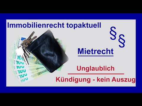 Mietende - kein Auszug des Mieters. Was tun? | Tutorial