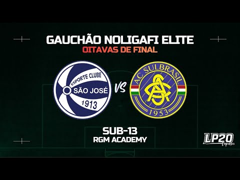 AO VIVO: SÃO JOSÉ X SUL BRASIL | OITAVAS DE FINAL - GAUCHÃO NOLIGAFI ELITE 2025 (SUB-13)