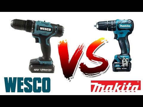 Makita 12v HP332 Vs Wesco 18v WS2937 - Parafusadeiras a Bateria