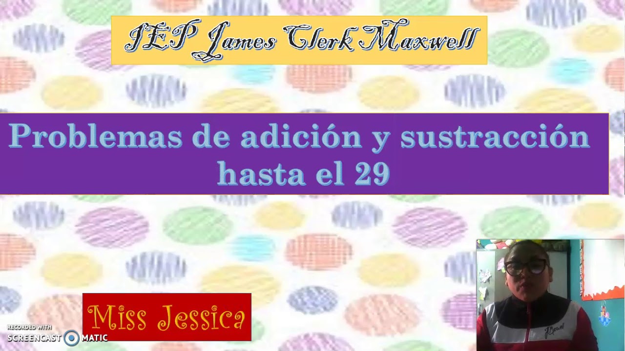 Problemas de adición y sustracción hasta el 29