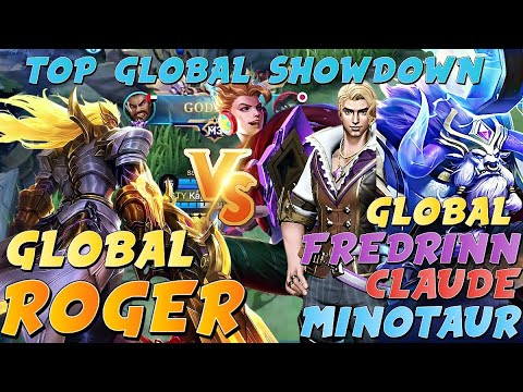No.1 Roger VS Supreme Claude, Minotaur & Fredrinn - Top 1 Global Roger by »⸄walood⸅ - Mobile Legends