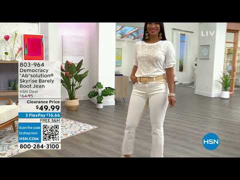 Democracy "Ab"solution Skyrise Barely Boot Jean