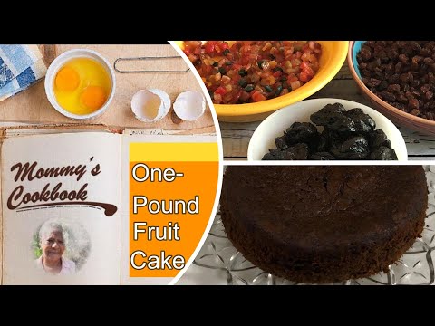 How to Make Fruit Cake|ONE POUND Flour, Sugar, Margarine| @mommyscookbook1973|Doctor Baillie|Jamaica