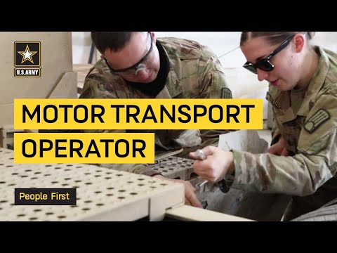 Army Soldier Details Experience as a Motor Transport Operator