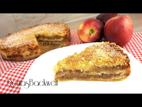 It couldn't be easier! Apple crumb cake