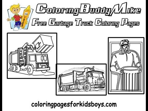 Adorable Garbage Truck Coloring For Adults Seeking Stress Relief