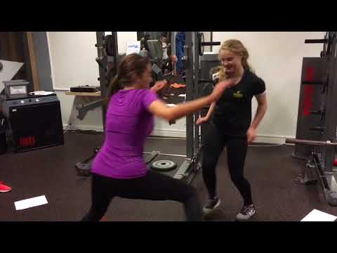 WESPA FIRE NETBALL U15's doing their circuit training to "Staying Alive!!!"