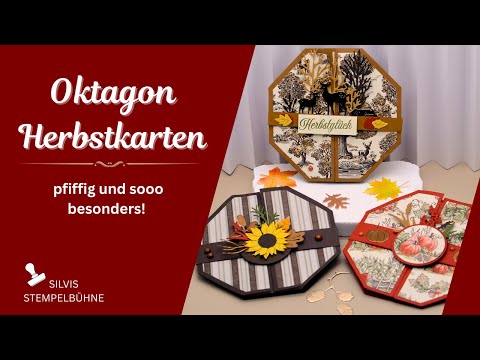 NEU! Besondere Kartenform/ Oktagon/ Herbstszenen/  Schöne Herbstzeit /Stampin' Up!