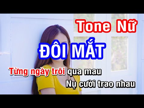 Karaoke Đôi Mắt Tone Nữ (Wanbi)