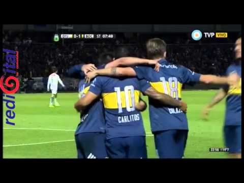 El gol de Carlos Tévez tras el blooper de Arias