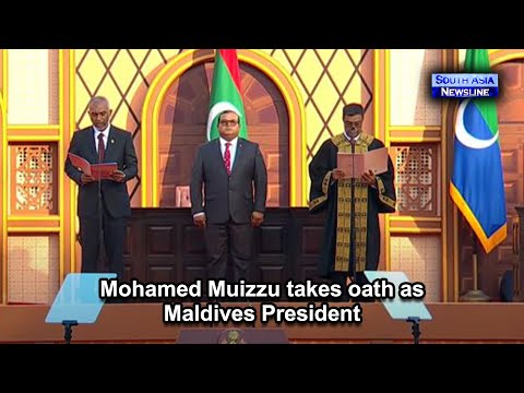 Mohamed Muizzu takes oath as Maldives President
