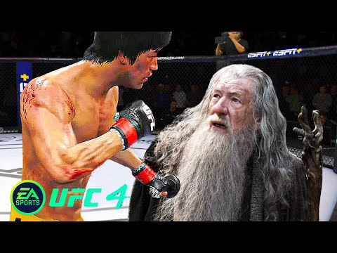 UFC4 Bruce lee vs Wizard Gandalf EA Sports UFC 4 PS5