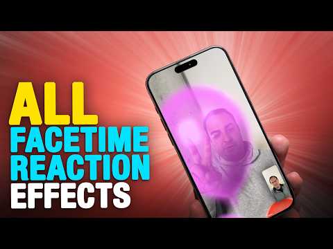 All iOS 17 FaceTime Reaction Gestures!