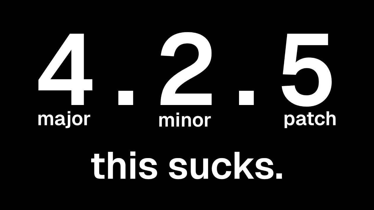 It's time to fix semantic versioning